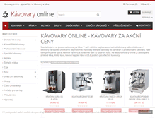 Tablet Screenshot of kavovary-online.cz